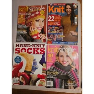 KNITTING Magazines Lot of 4 issues